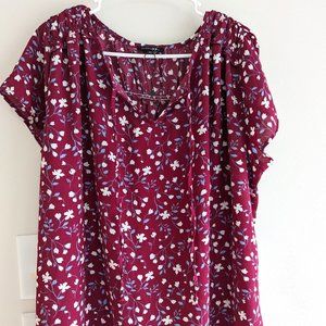 Papermoon Talulla Split Neck Blouse Size 2X